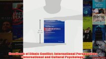 Handbook of Ethnic Conflict International Perspectives International and Cultural