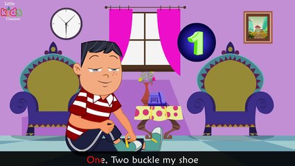 One Two Buckle My Shoe - Popular Nursery Rhyme With Lyrics