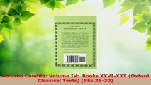 Read  Ab Urbe Condita Volume IV  Books XXVIXXX Oxford Classical Texts Bks2630 EBooks Online