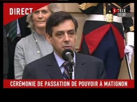 Passation de pouvoirs à Matignon