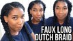 Faux Long Dutch Braids w/ Synthetic Hair - Naptural85