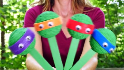 Teenage Mutant Ninja Turtle Puppets Do It Yourself TMNT Learning at DCTC Summer Camp!