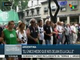 Argentina: empleados públicos marchan contra revisión de contratos