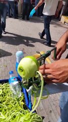 Fast way to peel and core an apple