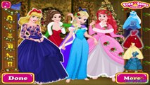 Disney Princess Christmas Eve Dress Up Game (Cinderella Ariel Belle & Frozen Queen Elsa)