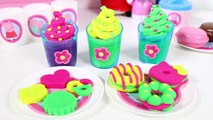 Peppa Pig Picnic Set Hello Kitty Play Dough Playset Play Doh Rainbow Colors Ice Creams Cookies