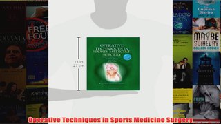 Operative Techniques in Sports Medicine Surgery