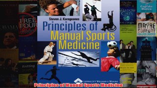Principles of Manual Sports Medicine