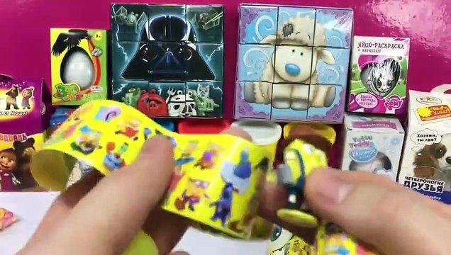 Губка Боб Квадратные Штаны яйца киндер сюрприз - SpongeBob Squarepants Surprise Eggs Unbox