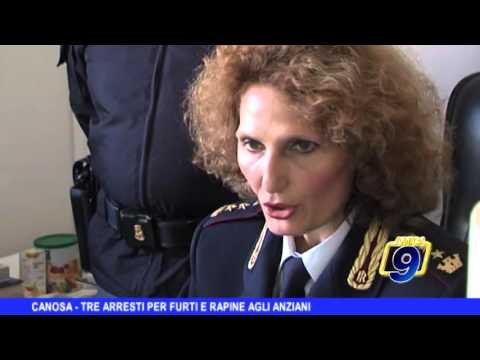 CANOSA - Tre arresti per furti e rapine agli anziani