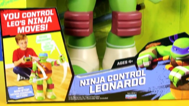 Teenage Mutant Ninja Turtles TMNT Ninja Control Leonardo Super Size Leo Captures Shredder