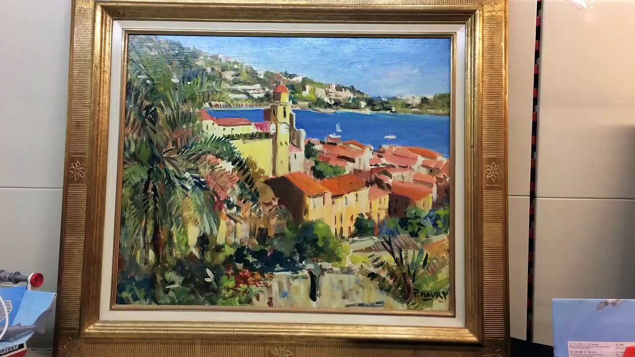 Tableau villefranche sur mer de MAURY