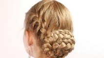 Braided hairstyle for everyday. Updo hairstyles