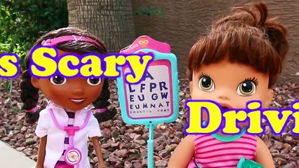 Baby Alive GETS HURT Needs Leap Frog Ambulance, Blood, Band-Aids for Boo Boos by DisneyCar