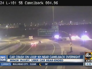 Uber vehicle involved in Loop 101 crash