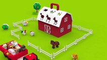 Apprendre les animaux de la ferme et leurs cris. Dessins animés pour bébés en français. Learn Frenc