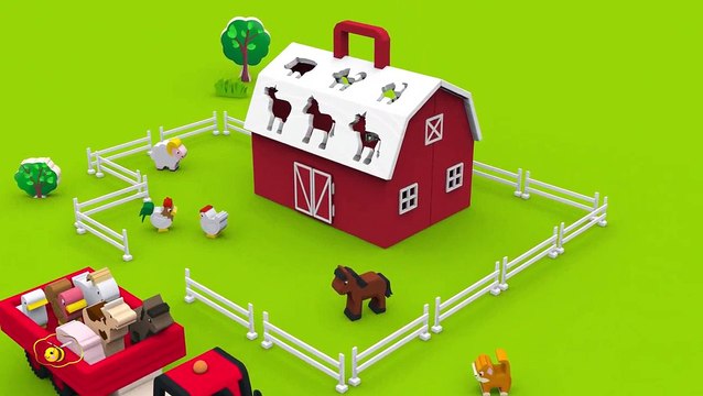 Apprendre les animaux de la ferme et leurs cris. Dessins animés pour bébés en français. Learn Frenc