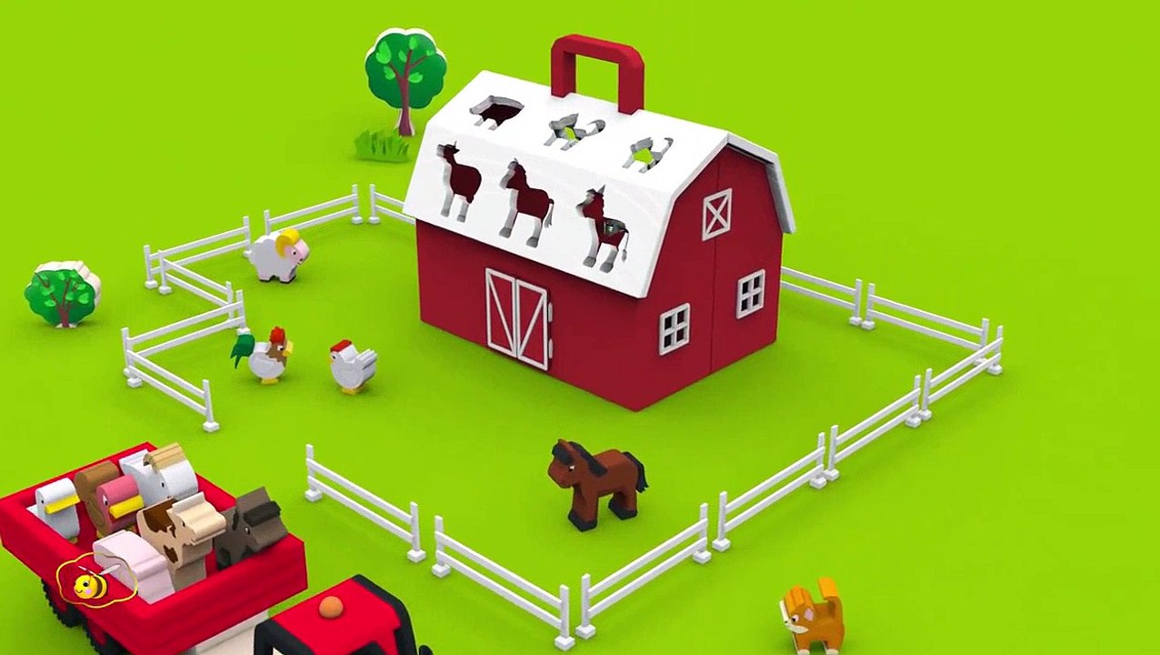 Apprendre les animaux de la ferme et leurs cris. Dessins animés pour bébés en français. Learn Frenc