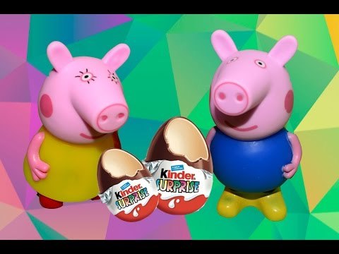 Пингвины и Принцесса Игрушки Свинка Пеппа для Малышей. Свинка Пеппа и Киндер Сюрприз!