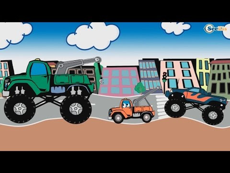 Экскаватор, Кран и Эвакуатор - Мультики про Машинки - Все серии подряд - Строительная техника!