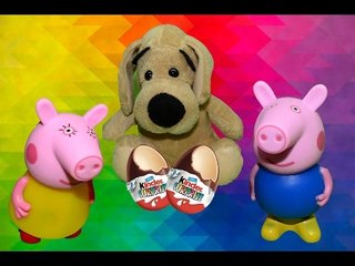 Download Video: Свинка Пеппа и Киндер Сюрприз Игрушки для детей Мстители Мотоцикл - Peppa Pig Avengers