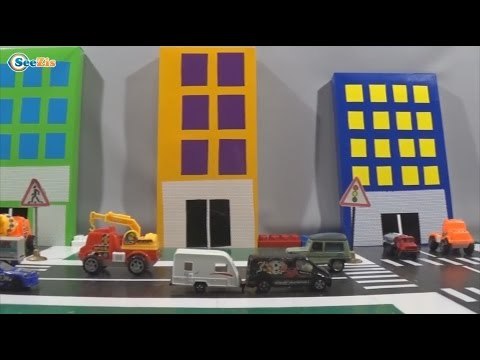 Автокран и Грузовик: Мультфильмы про Машинки! Развивающее видео В Городе Машинок
