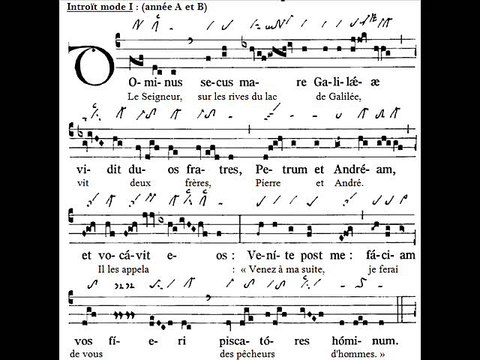 Introitus gregorian 'Dominus secus', Dominica III A B Tempus per annum (3è dimanche du TO), Vigilia S. Andreae
