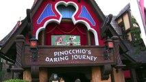 Disneyland Rides Pinocchio's Daring Journey ( Dark Ride) Fantasyland California & Disney World