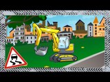 ✔ Bajki dla dzieci. Kompilacja Koparki na placu budowy / Digger for kids / Cars Cartoons Compilation