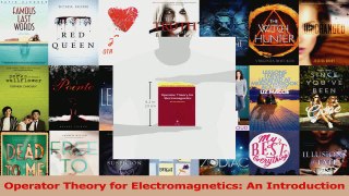 Read  Operator Theory for Electromagnetics An Introduction Ebook Free