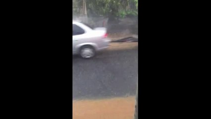 Chove granizo em Ecoporanga