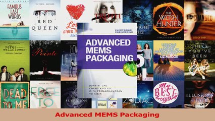Read  Advanced MEMS Packaging Ebook Free