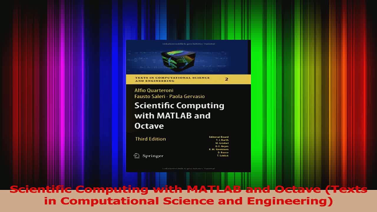 Read  Scientific Computing with MATLAB and Octave Texts in Computational Science and Ebook Free