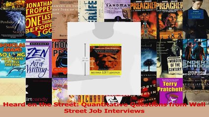 PDF Download  Heard on the Street Quantitative Questions from Wall Street Job Interviews Download Full Ebook