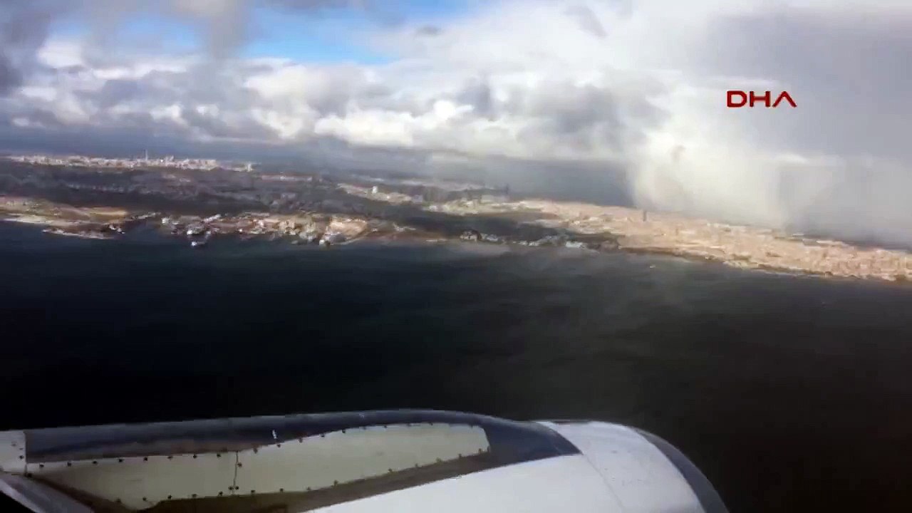 Uçaktan İstanbul'da kar