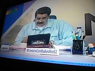 Maduro volvió a leer al aire: "Nicolás Maduro chúpatelo"