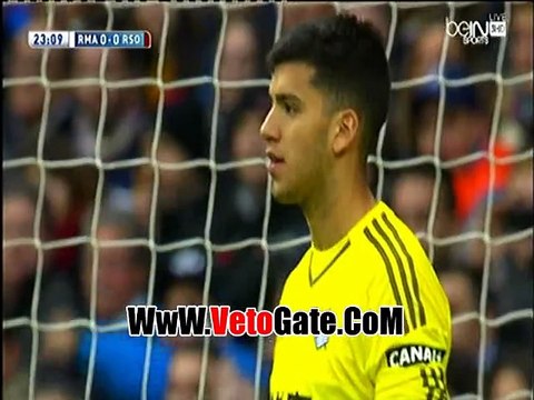 كريستيانو رونالدو يهدر ركله جزاء امام ريال سوسييداد