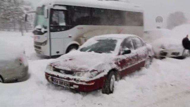 Abant ve Gölcük'te Kar Yağışı