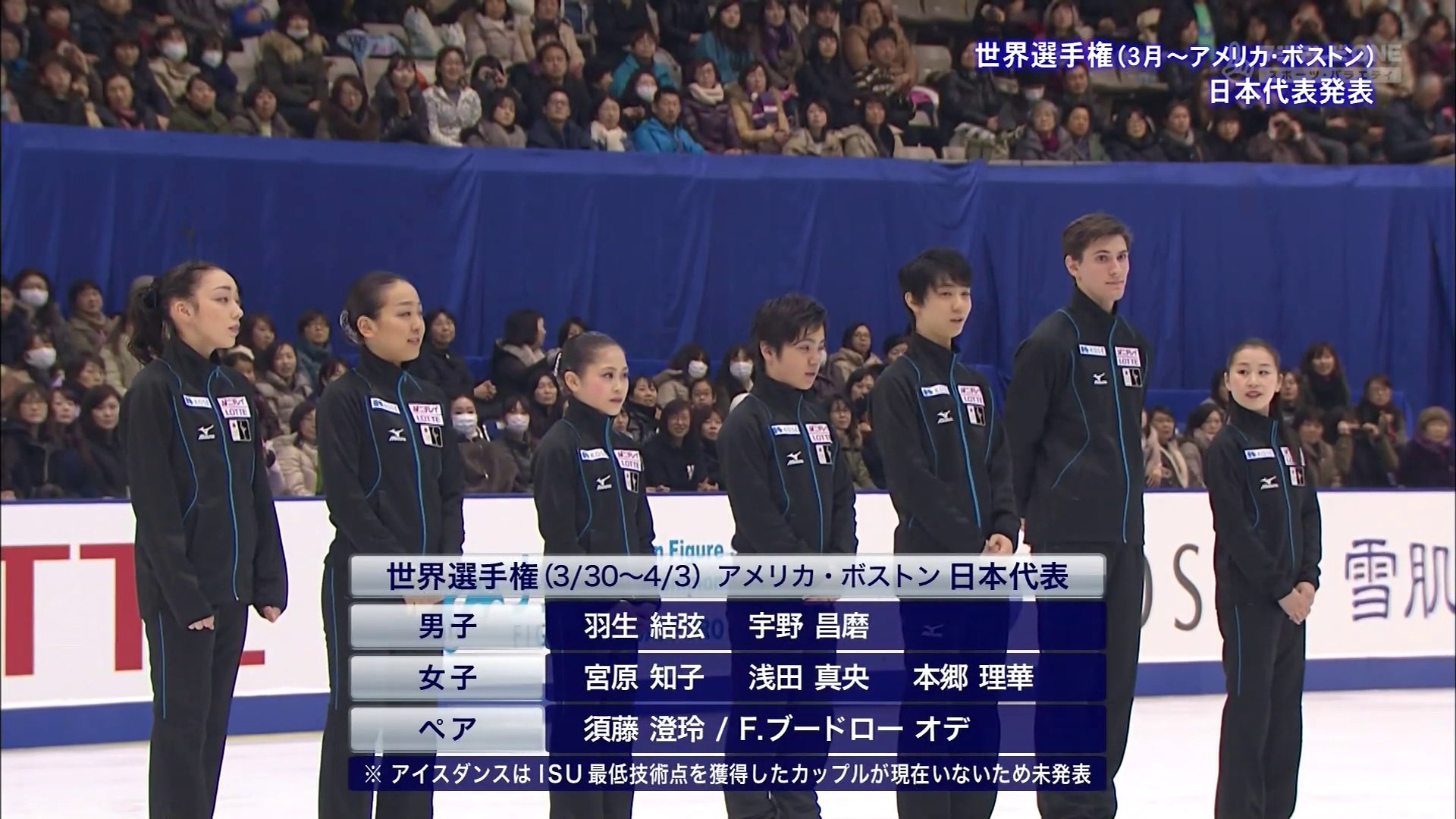 16世界フィギュア代表選手挨拶 解説なし 動画 Dailymotion