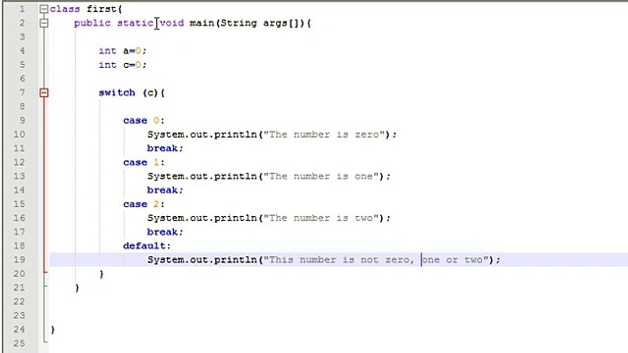 Learn Java in urdu Switch-Case Control Statement