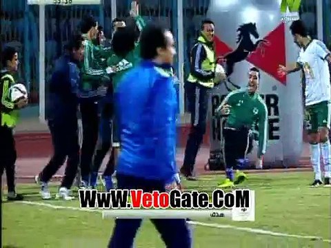 احمد رؤوف يتقدم بالهدف الثانى لـ المصرى فى المقاولون