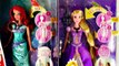 Disney Princess Dancing Glitter n Lights Mermaid Ariel & Rapunzel Barbie Dolls Light Up P