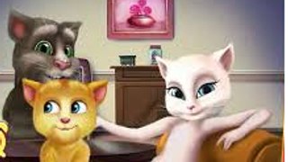 Rain, Rain, Go Away Nursery Rhyme With Lyrics -Funny Cats Talking Tom & Angela & Ginger 2