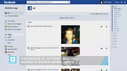 Facebook is testing multiple, interest-based news feeds