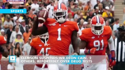 Clemson suspends WR Deon Cain, 2 others, reportedly over drug tests