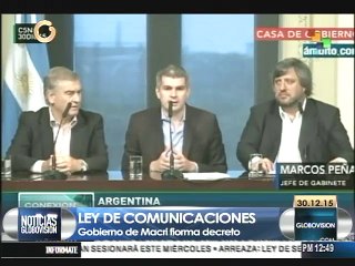 Macri buscará poner fin a "guerra de Estado contra periodismo" con nueva ley