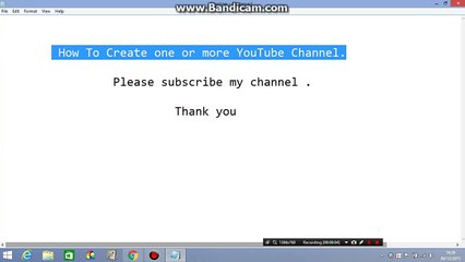 How To Create one or more YouTube Channel.