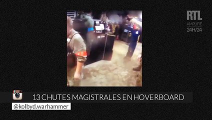 13 chutes magistrales en hoverboard
