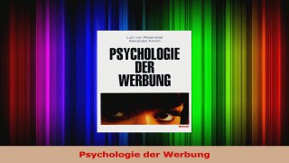 Download  Psychologie der Werbung PDF Frei