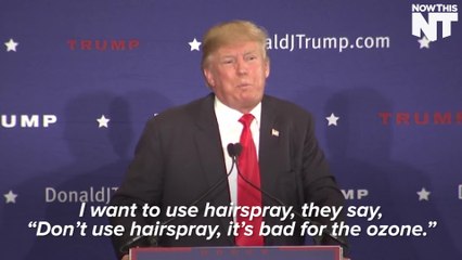 Trump Explains How Climate Change "Hoax" is Ruining His Hair